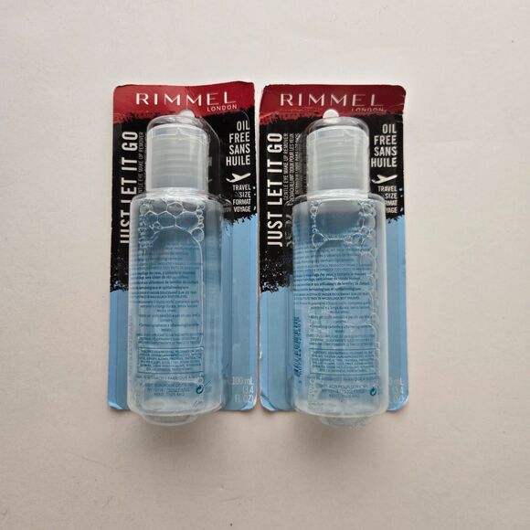 Rimmel Eye Makeup Remover 2 Pk 3.4 Oz Just Let It Go Gentle Oil Free Waterproof - Picture 1 of 3